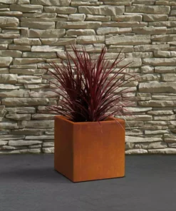 KANTE 16in.H Square Faux Weathering Steel Finish Lightweight Concrete Durable Elegant Planter w/Drainage Hole, Home and Garden 15 KANTE 16in.H Square Faux Weathering Steel Finish Lightweight Concrete Durable Elegant Planter w/Drainage Hole, Home and Garden -Vigoro sales Store faux weathering steel kante plant pots rf0001c c91942 fa 1000
