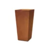 KANTE 24.4 in. H Rectangle Faux Weathering Steel Lightweight Concrete Tapered Tall Planter with Drainage Hole, Outdoor/Indoor -Vigoro sales Store faux weathering steel kante plant pots rf0004c c91942 64 1000