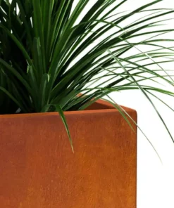 KANTE 16 in. H Faux Weathering Steel Finish Concrete Square, Modern Outdoor/Indoor Lightweight Planter Pot with Drainage Hole 16 KANTE 16 in. H Faux Weathering Steel Finish Concrete Square, Modern Outdoor/Indoor Lightweight Planter Pot with Drainage Hole -Vigoro sales Store faux weathering steel kante plant pots rf0007b c91942 fa 1000
