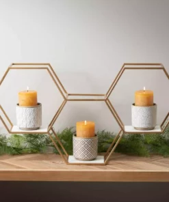 SULLIVANS Gray Geometric Print Cement Pot - Set of 3 -Vigoro sales Store gray patterned sullivans plant pots cmt1207 44 1000