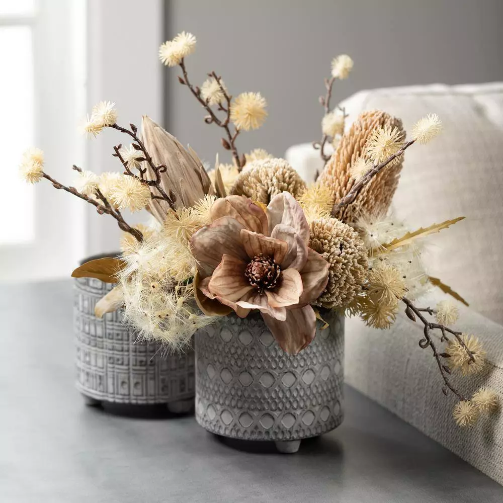 Vigoro sales Store -Vigoro sales Store gray patterned sullivans plant pots cmt1207 fa 1000