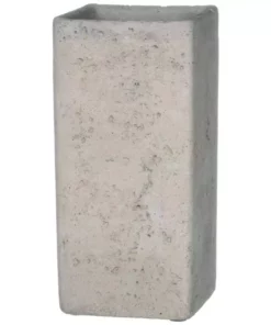 SULLIVANS Gray Cement Square Planter