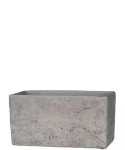 SULLIVANS Gray Cement Rectangular Planter