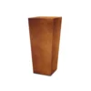 KANTE 28 in. H Iron Oxide Lightweight Concrete Tapered Planter with Drainage Hole, Large Outdoor/Indoor Tall Square Planter -Vigoro sales Store iron oxide kante plant pots rf0229a s c80621 64 1000