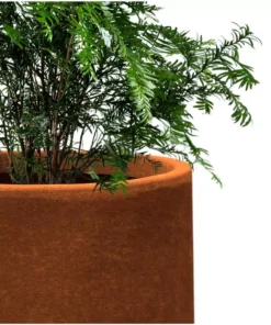 KANTE 17.3 in., 13.4 in., & 10.6 in. H Round Iron Oxide Concrete Planter (Set of 3) Outdoor Indoor Large Pots w/Drainage Holes -Vigoro sales Store iron oxide kante plant pots rf2015022bcd c80621 44 1000