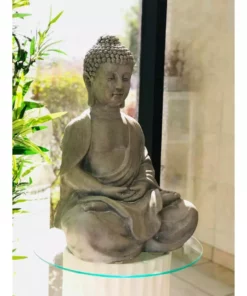 KANTE Lightweight Sitting Meditating Buddha Zen Indoor -Vigoro sales Store kante garden statues r141006 c80021 1f 1000