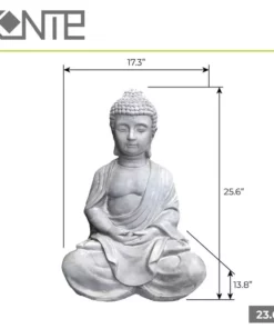 KANTE Lightweight Sitting Meditating Buddha Zen Indoor -Vigoro sales Store kante garden statues r141006 c80021 44 1000