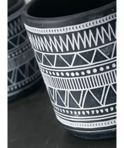 SULLIVANS Multi-Color Ceramic Flower Pots (Set of 2) -Vigoro sales Store multicolor sullivans plant pots cm2911 4f 1000