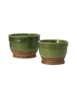 SULLIVANS Multi-Color Ceramic Planter (Set of 2)