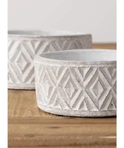 SULLIVANS Multi-Color Cement Planter (Set of 2) -Vigoro sales Store multicolor sullivans plant pots cmt1184 1f 1000