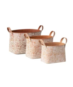 SULLIVANS Multi-Color Metal Speckled Planter (Set of 3)