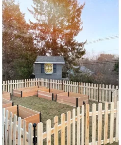 Vigoro 37.1 in. H x 45.35 in. W Cedar Garden Fence Panel -Vigoro sales Store natural cedar wood vigoro garden fencing 860664 1f 1000