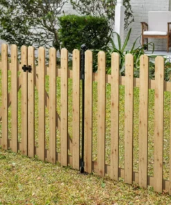 Vigoro 37.1 in. H x 45.35 in. W Cedar Garden Fence Panel -Vigoro sales Store natural cedar wood vigoro garden fencing 860664 c3 1000