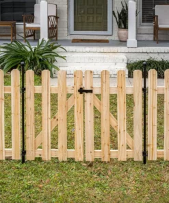 Vigoro 37.1 in. H x 48.3 in. W Cedar Garden Fence Gate -Vigoro sales Store natural cedar wood vigoro garden fencing 860671 1f 1000