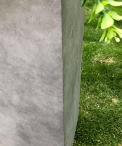 KANTE 20 in. H Square Natural Concrete/Fiberglass Indoor Outdoor Modern Seamless Tall Planter -Vigoro sales Store natural concrete kante plant pots osf0002a c80021 44 1000