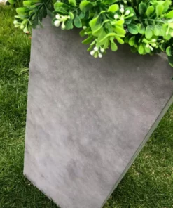 KANTE 24 in. H Square Natural Concrete/Fiberglass Indoor Outdoor Tall Modern Seamless Planter -Vigoro sales Store natural concrete kante plant pots osf0002b c80021 44 1000