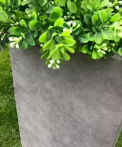KANTE 24 in. H Square Natural Concrete/Fiberglass Indoor Outdoor Tall Modern Seamless Planter -Vigoro sales Store natural concrete kante plant pots osf0002b c80021 4f 1000