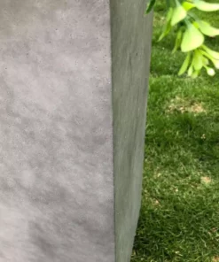 KANTE 28 in. H Square Natural Concrete/Fiberglass Indoor Outdoor Modern Seamless Tall Planter -Vigoro sales Store natural concrete kante plant pots osf0002c c80021 fa 1000