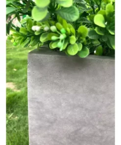 KANTE 23 in. L Rectangular Natural Concrete/Fiberglass Indoor Outdoor Elegant Long Planter -Vigoro sales Store natural concrete kante plant pots osf0104a c80021 4f 1000