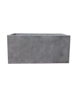 KANTE 23 in. L Rectangular Natural Concrete/Fiberglass Indoor Outdoor Elegant Long Planter