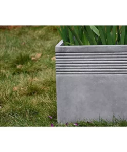 KANTE 15 in. W Square Natural Concrete/Fiberglass Indoor Outdoor Elegant Planter -Vigoro sales Store natural concrete kante plant pots osf0128b c80021 1f 1000