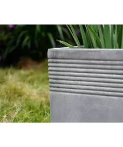 KANTE 15 in. W Square Natural Concrete/Fiberglass Indoor Outdoor Elegant Planter -Vigoro sales Store natural concrete kante plant pots osf0128b c80021 44 1000