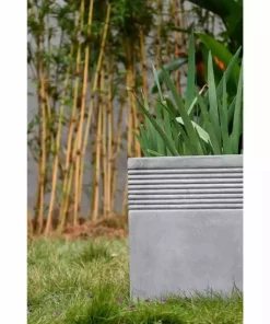 KANTE 15 in. W Square Natural Concrete/Fiberglass Indoor Outdoor Elegant Planter -Vigoro sales Store natural concrete kante plant pots osf0128b c80021 4f 1000
