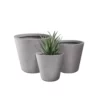 KANTE Large, Medium, Small Round Natural Finish Lightweight Concrete and Weather Resistant Fiberglass Planters (Set of 3) 1 KANTE Large, Medium, Small Round Natural Finish Lightweight Concrete and Weather Resistant Fiberglass Planters (Set of 3) -Vigoro sales Store natural concrete kante plant pots rc0154bcd c80021 64 1000