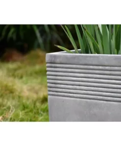 KANTE Small 15 in. Tall Natural Lightweight Concrete Modern Square Outdoor Planter -Vigoro sales Store natural concrete kante plant pots rf0128b c80021 1d 1000