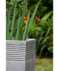 KANTE Small 15 in. Tall Natural Lightweight Concrete Modern Square Outdoor Planter -Vigoro sales Store natural concrete kante plant pots rf0128b c80021 a0 1000