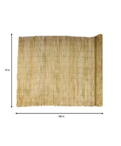 Vigoro 6 ft. H x 16 ft. W Natural Reed Garden Fencing Roll -Vigoro sales Store natural vigoro garden fencing 0406164 40 1000