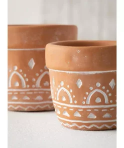 SULLIVANS Orange Cement Planter (Set of 2) -Vigoro sales Store orange sullivans plant pots cmt1180 4f 1000