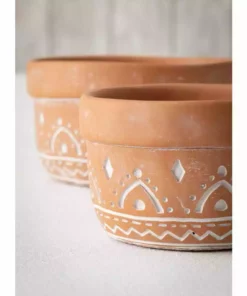 SULLIVANS Orange Cement Dish Garden Pot (Set of 2) 7 SULLIVANS Orange Cement Dish Garden Pot (Set of 2) -Vigoro sales Store orange sullivans plant pots cmt1181 4f 1000
