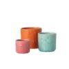 SULLIVANS Multi-Color Ceramic Floral Relief Flower Pot (Set of 3) 1 SULLIVANS Multi-Color Ceramic Floral Relief Flower Pot (Set of 3) -Vigoro sales Store pink blue orange sullivans plant pots cm2872 64 1000
