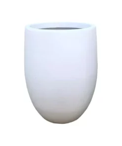 KANTE 21.7 in. H Round Pure White Concrete Indoor Outdoor Modern Tall Planter -Vigoro sales Store pure white kante plant pots osc0066a c80011 c3 1000