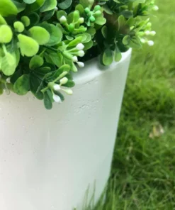 KANTE 9.8 in. W Round Pure White Concrete/Fiberglass Indoor Outdoor Modern Seamless Planter 9 KANTE 9.8 in. W Round Pure White Concrete/Fiberglass Indoor Outdoor Modern Seamless Planter -Vigoro sales Store pure white kante plant pots osc0119a c80011 4f 1000