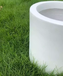 KANTE 12.9 in. W Round Pure White Concrete/Fiberglass Indoor Outdoor Modern Seamless Planter 10 KANTE 12.9 in. W Round Pure White Concrete/Fiberglass Indoor Outdoor Modern Seamless Planter -Vigoro sales Store pure white kante plant pots osc0119b c80011 1f 1000