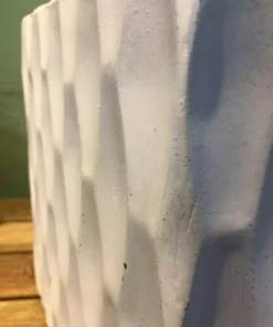 KANTE 12 in. H Square Pure White Concrete/Fiberglass Indoor Outdoor Elegant Retro Planter -Vigoro sales Store pure white kante plant pots osf0201b c80011 1f 1000