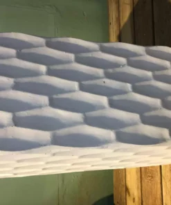 KANTE 23.6 in. H Square Pure White Concrete/Fiberglass Indoor Outdoor Elegant Retro Tall Planter -Vigoro sales Store pure white kante plant pots osf0202b c80011 44 1000