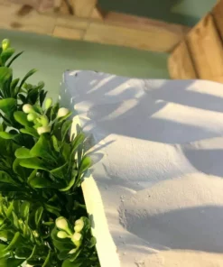 KANTE 27.6 in. H Square Pure White Concrete/Fiberglass Indoor Outdoor Elegant Retro Tall Planter -Vigoro sales Store pure white kante plant pots osf0202c c80011 4f 1000