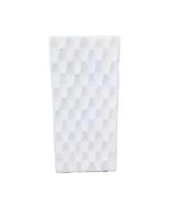 KANTE 27.6 in. H Square Pure White Concrete/Fiberglass Indoor Outdoor Elegant Retro Tall Planter -Vigoro sales Store pure white kante plant pots osf0202c c80011 fa 1000