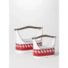 SULLIVANS Red and White Reindeer Metal Trugs with Wood Handles (Set of 2) -Vigoro sales Store red sullivans plant pots met1740 64 1000