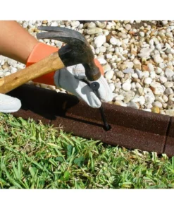 Vigoro EcoBorder 4 ft. Red Rubber Edging (48-Count/Pallet) -Vigoro sales Store red vigoro rubber edging ecobrd rd 48 40 1000