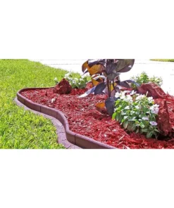 Vigoro EcoBorder 4 ft. Red Rubber Landscape Edging (6-Pack) -Vigoro sales Store red vigoro rubber edging ecobrd red 6pk 44 1000