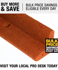 Vigoro EcoBorder 4 ft. Red Rubber Landscape Edging (6-Pack) -Vigoro sales Store red vigoro rubber edging ecobrd red 6pk 77 1000