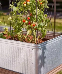 Vigoro Vintage Steel Stand Up Garden Planter with Stand -Vigoro sales Store rust and galvanized vigoro elevated garden beds 82231hd 1f 1000