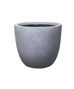 KANTE 10 in. W Round Slate Gray Concrete/Fiberglass Indoor Outdoor Elegant Planter -Vigoro sales Store slate gray kante plant pots osc0050a c60611 c3 1000