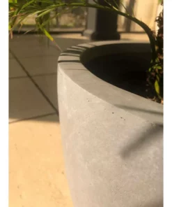 KANTE 18", 14" and 10"W Round Slate Gray Lightweight Concrete/Fiberglass Indoor Outdoor Elegant Seamless Planters (Set of 3) 15 KANTE 18", 14" and 10"W Round Slate Gray Lightweight Concrete/Fiberglass Indoor Outdoor Elegant Seamless Planters (Set of 3) -Vigoro sales Store slate gray kante plant pots osc0050abc c60611 1f 1000