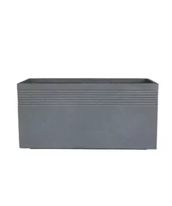 KANTE 31.5 in. L Rectangular Slate Gray Concrete/Fiberglass Indoor Outdoor Modern Elegant Planter -Vigoro sales Store slate gray kante plant pots osf0131b c60611 c3 1000