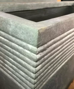 KANTE 31.5 in. L Rectangular Slate Gray Concrete/Fiberglass Indoor Outdoor Modern Elegant Planter -Vigoro sales Store slate gray kante plant pots osf0131b c60611 fa 1000